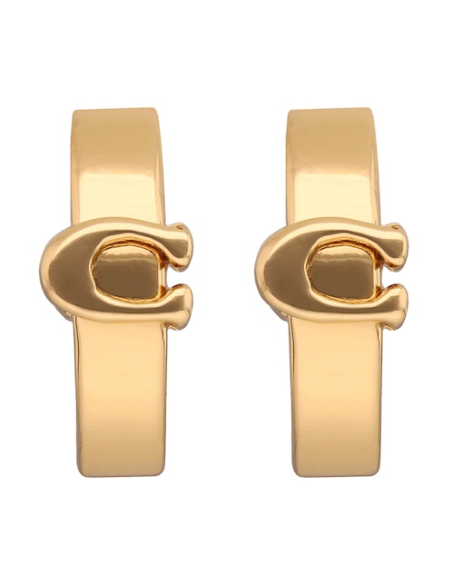 Aretes cortos Bangle Recolor con acabado brillante 1