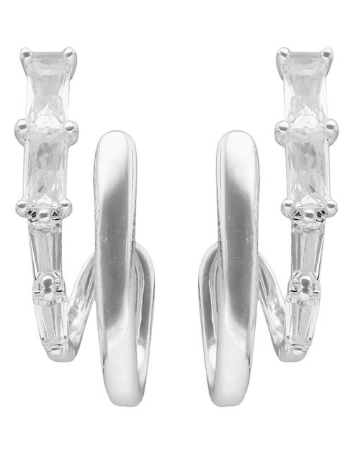 Aretes cortos Bells con acabado brillante 1