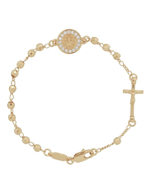 Pulsera Horoz 18 k con acabado chapa de oro
