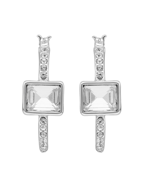 Aretes de círculo con acabado brillante 1