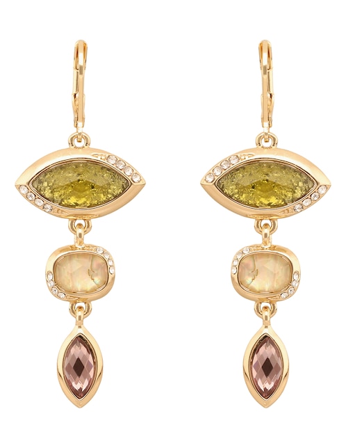 Aretes largos con acabado pavé 1