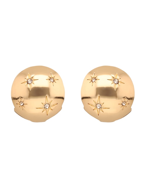 Aretes cortos Shimmer & Shine con acabado brillante circonita 1