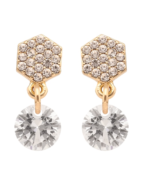 Aretes cortos Willa con acabado pavé zirconia cúbica