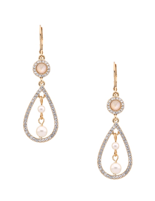 Aretes largos con acabado pavé circonita 1