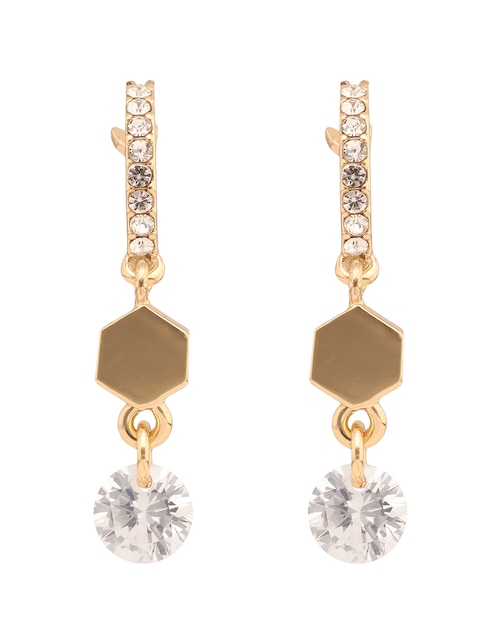 Aretes cortos Willa con acabado pavé zirconia cúbica 1