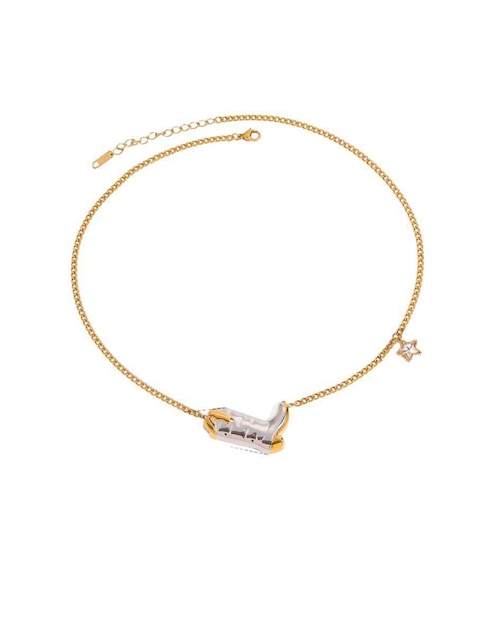 Collar de estrella Moon de oro laminado 10 K