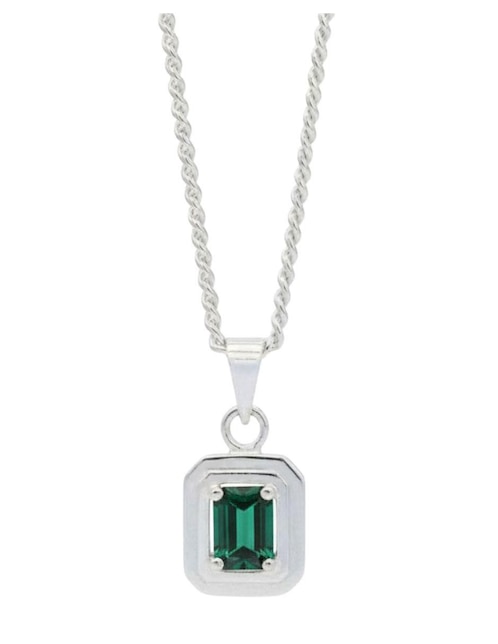 Collar con dije rectangular Crixus Joyeria