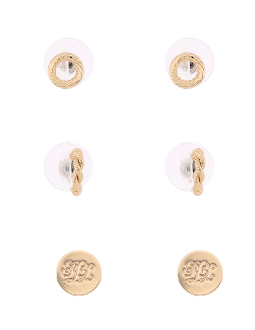 Set de aretes con acabado brillante 1