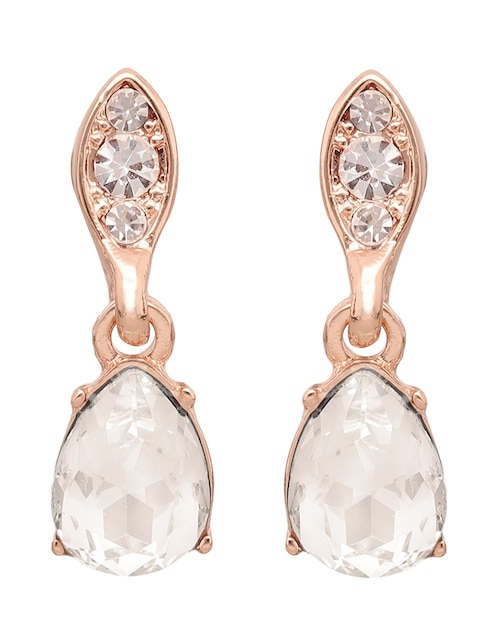 Aretes cortos Bedazzled Brilliance con acabado brillante cristal 1