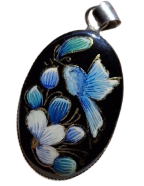 Colgante Y Dije ovalada Tlacaelel Mx cristal