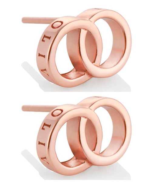 Broqueles Olivia Burton Classics con acabado brillante