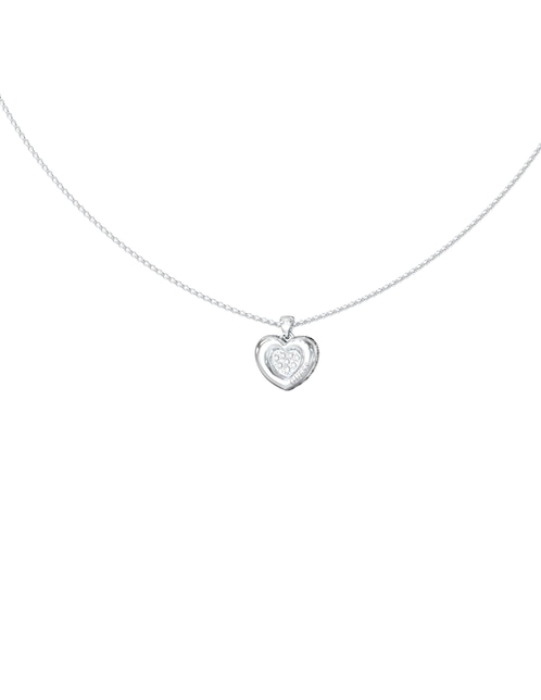 Collar con dije de corazón Love 1