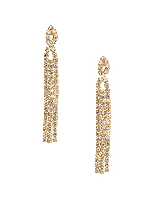 Aretes largos Cup Chain con acabado pulido cristal 1
