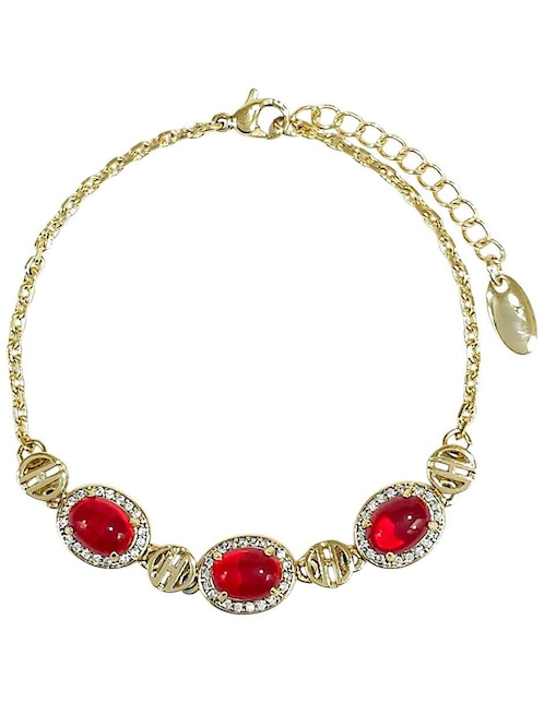 Pulsera 18 k con acabado baño de oro