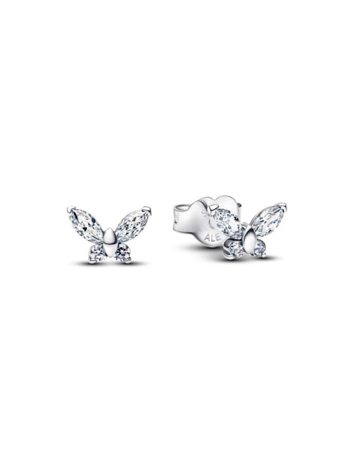 Imagen de producto Arete corto de mariposa Pandora Timeless de plata P 925 con acabado brillante zirconia cúbica