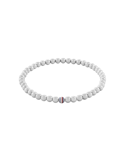 Brazalete Tommy Hilfiger Metal Beads con acabado brillante