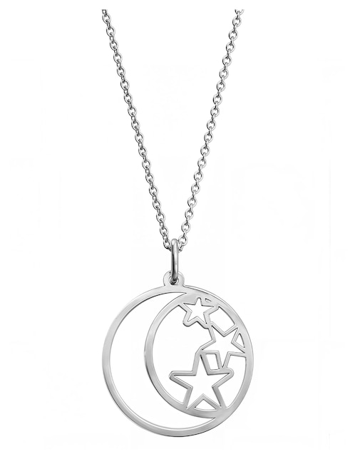ANAMORA POR TANYA MOSS Colgante Y Dije de luna Anamora Por Tanya Moss celeste de plata P 925