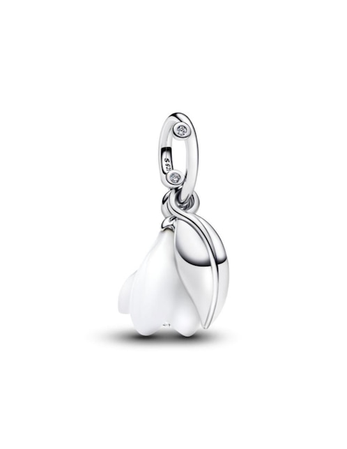 Charm de flor Pandora moments de plata P 925 zirconia cúbica