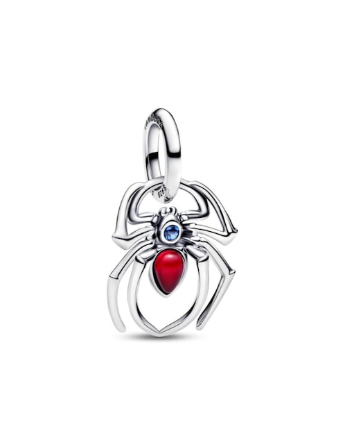Charm de araña Pandora marvel spider-man de plata P 925 cristal