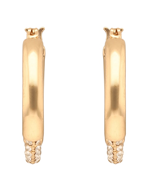 Aretes cortos Pave Rings con acabado brillante circonita 1