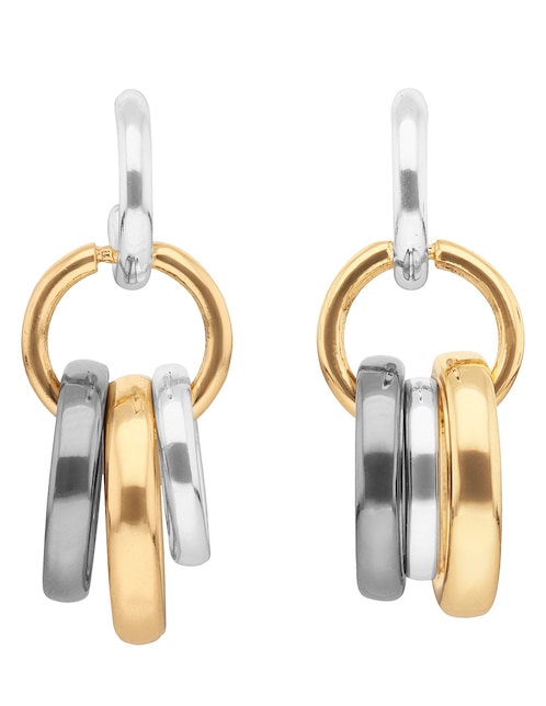 Aretes largos con acabado brillante 1