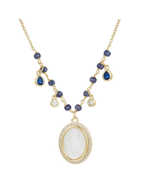 Collar de virgen de baño de oro 14 K 1