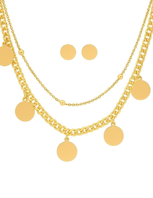 Aretes y collar