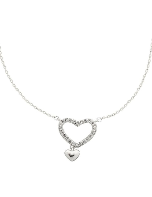 Gargantilla de corazón Horoz de plata P 925