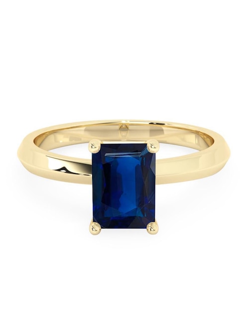 Anillo "de (si aplica)" octagonal amelie joyas sin colección no aplica 10 k "de" oro zafiro pulido