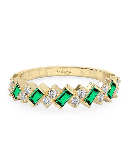 Anillo "de (si aplica)" rectangular amelie joyas sin coleccion no aplica 10 k "de" oro sin gema pulido