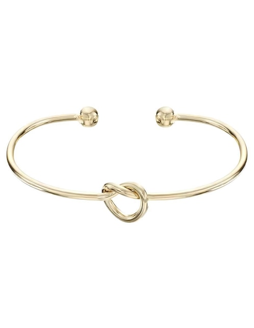 Brazalete Mink de plata 14 K con acabado chapa de oro