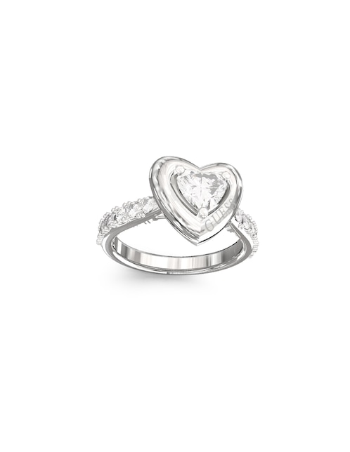 Anillo de corazón Beloved circonita pavé 1