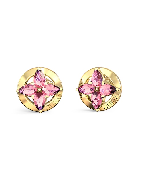 Aretes cortos de estrella Secret garden con acabado pavé circonita 1
