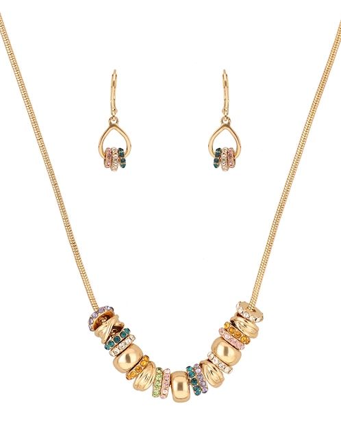 Aretes y collar Full color boxed