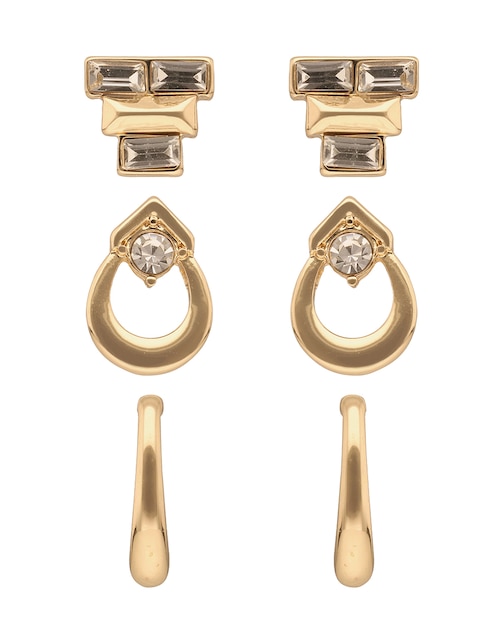 Set de aretes con acabado pavé 1