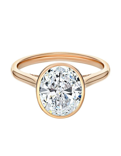 Anillo Gladkova Joyería 14 k de oro moissanita brillante