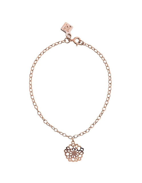 Pulsera Anante de plata P 925 Dalia con acabado baño de oro rosa