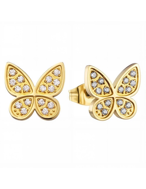 Broqueles de mariposa con acabado pulido zirconia 1