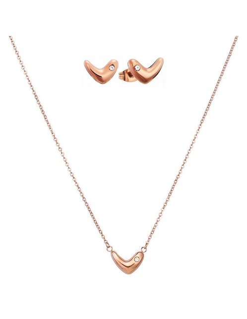 Set de collar y aretes Enso Soft Motion zirconia