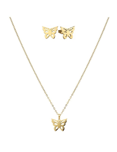 Set de collar y aretes Enso Butterfly spirit