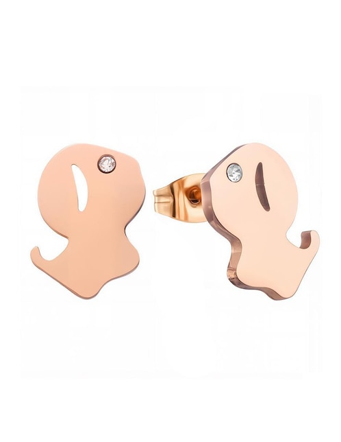 Broqueles de perro Enso Abstract Muse con acabado pulido zirconia