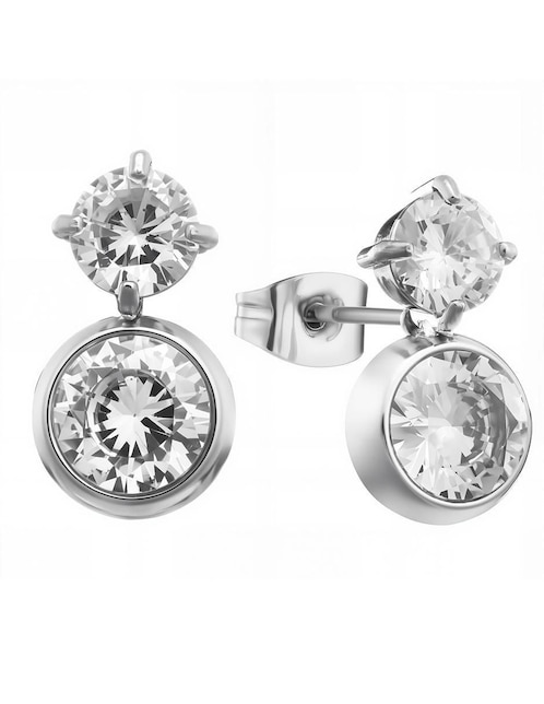 Broqueles Enso Crystal Motion con acabado pulido cristal