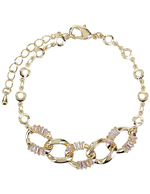 Pulsera de oro laminado 18 K con acabado pulido