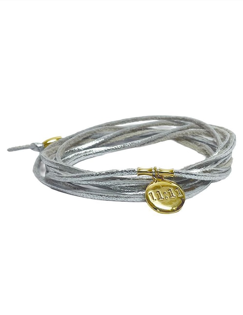 Pulsera vangania "de" piel "con" sin gema 18 k no aplica "con acabado"
