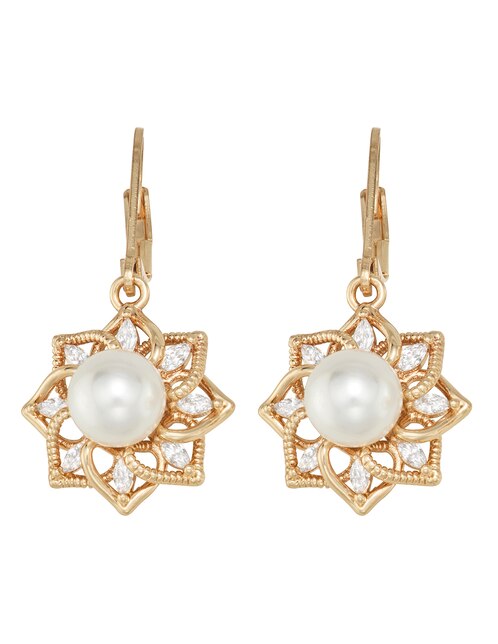 Aretes cortos de flor Social Cz Ears 1