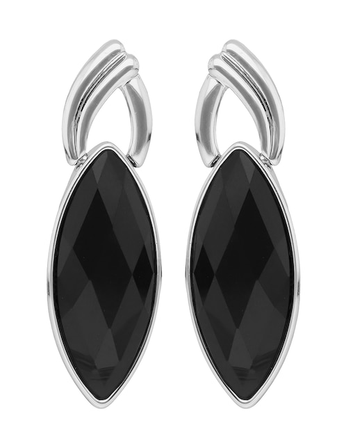 Aretes cortos de rombo Night Out con acabado pulido 1