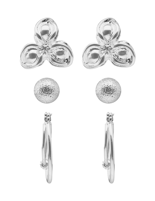 Set de aretes Ears con acabado pulido 1