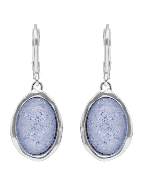 Aretes huggies ovalados Ocean Abalone con acabado pulido 1