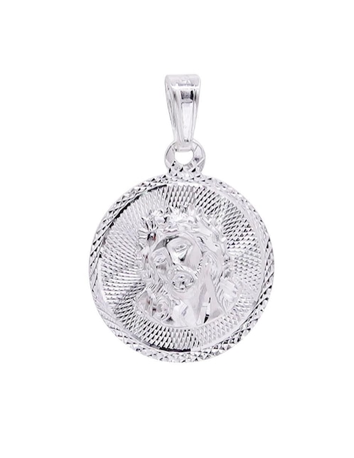 Dije circular cristo de plata P 925