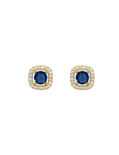 Broqueles cuadrados Carré de plata P 925 con acabado pavé zirconia
